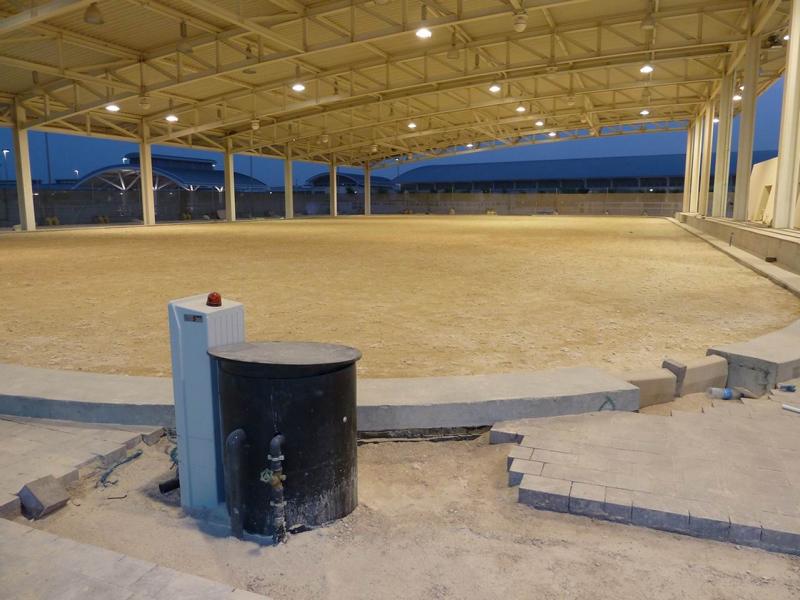 Vier Außenreitplätze Risohorse bei Al Shaqab Academy Equestrian Center Doha Katar-4